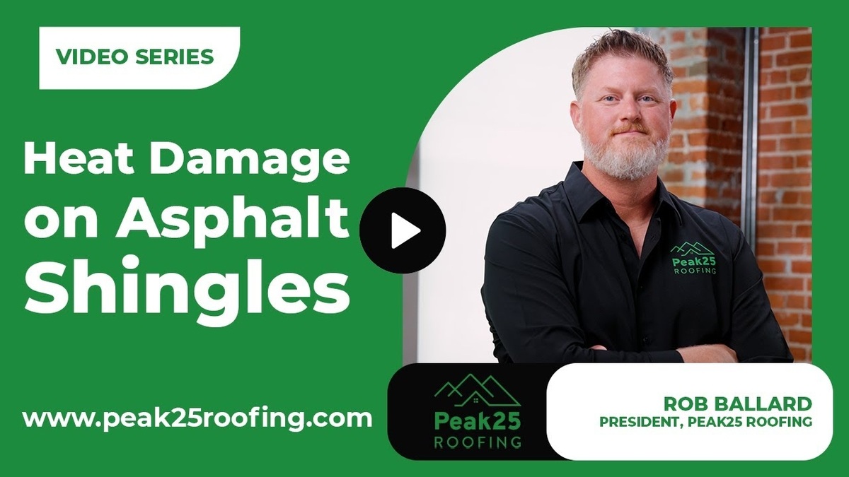 heat damage on asphalt shingles