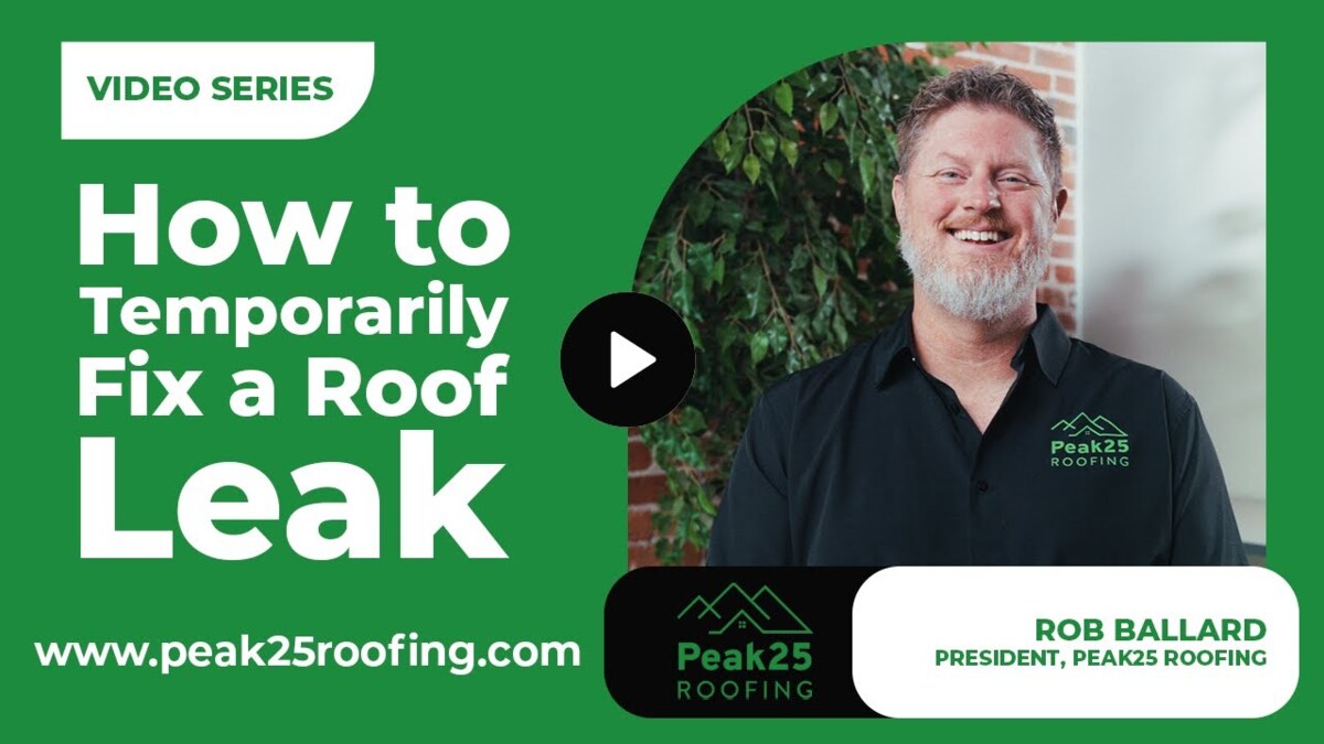Temporarily Fix a Roof Leak